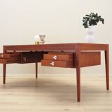 Bureau en teck, design danois, années 1970, designer : Finn Juhl, fabricant : France
