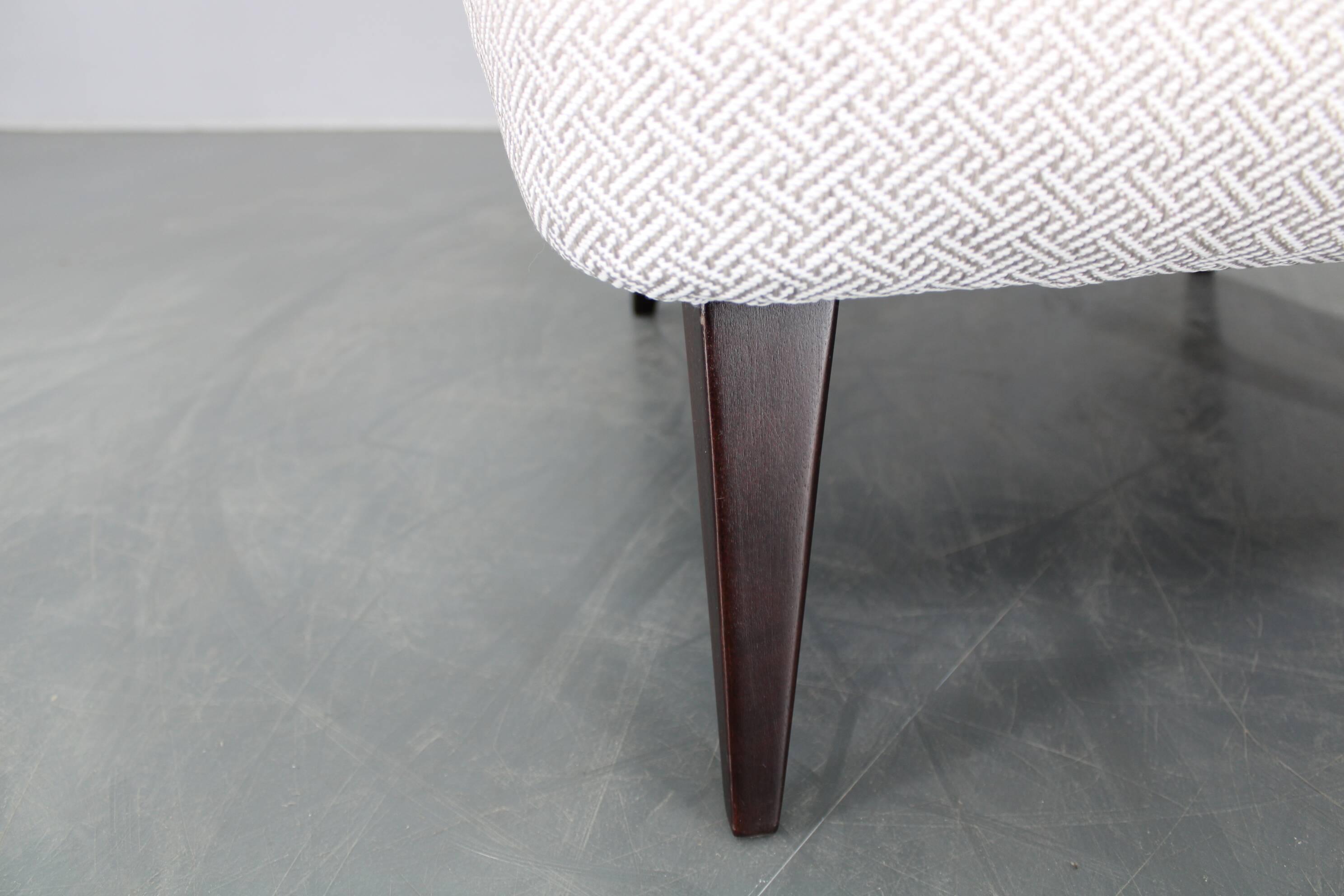 1960s Restored Wingback Chair, Czechoslovakia