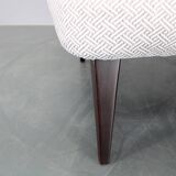 1960s Restored Wingback Chair, Czechoslovakia
