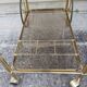 Rolling dessert brass removable tray 70s