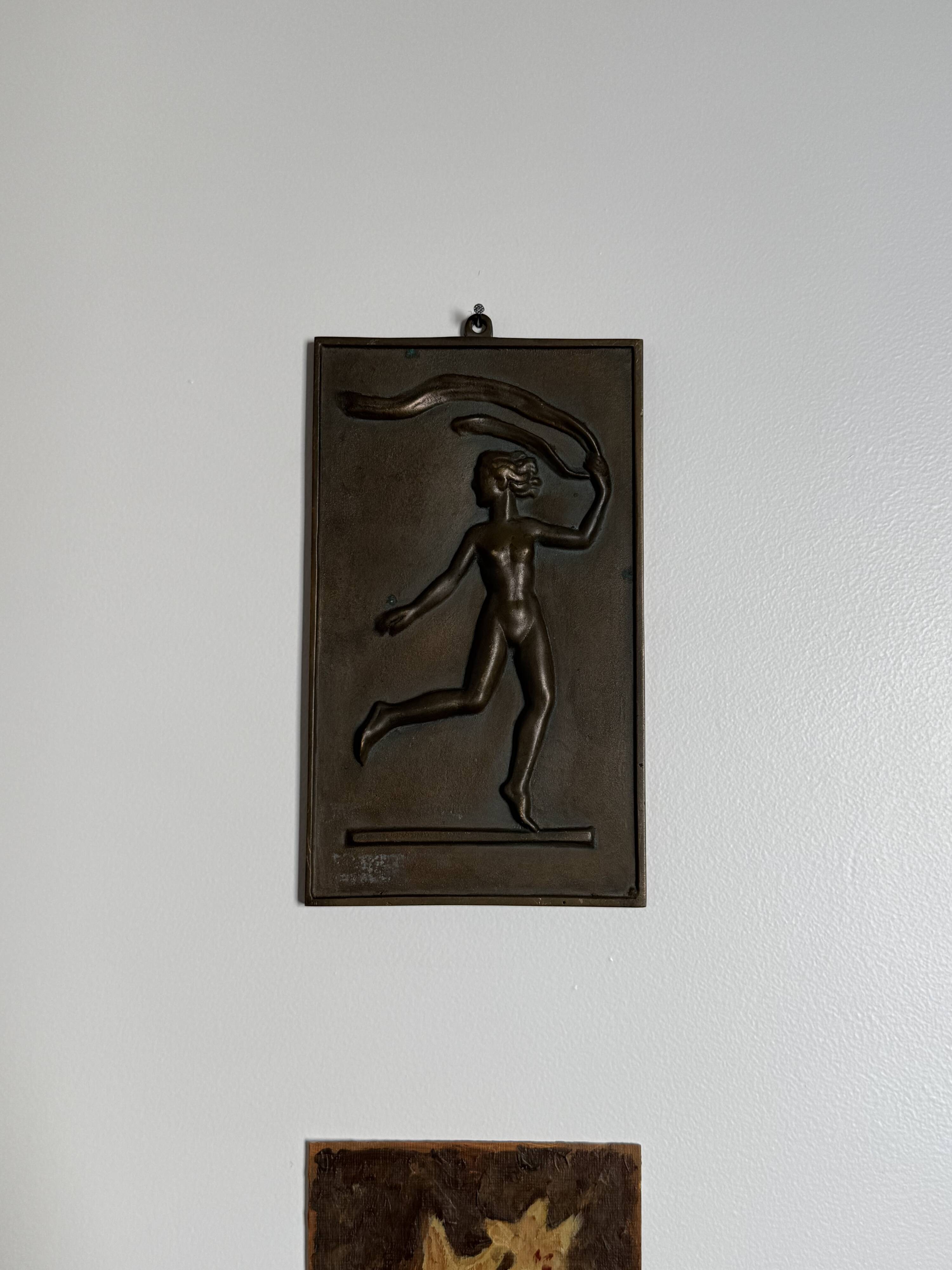 Bas-relief en bronze de David Jahrl