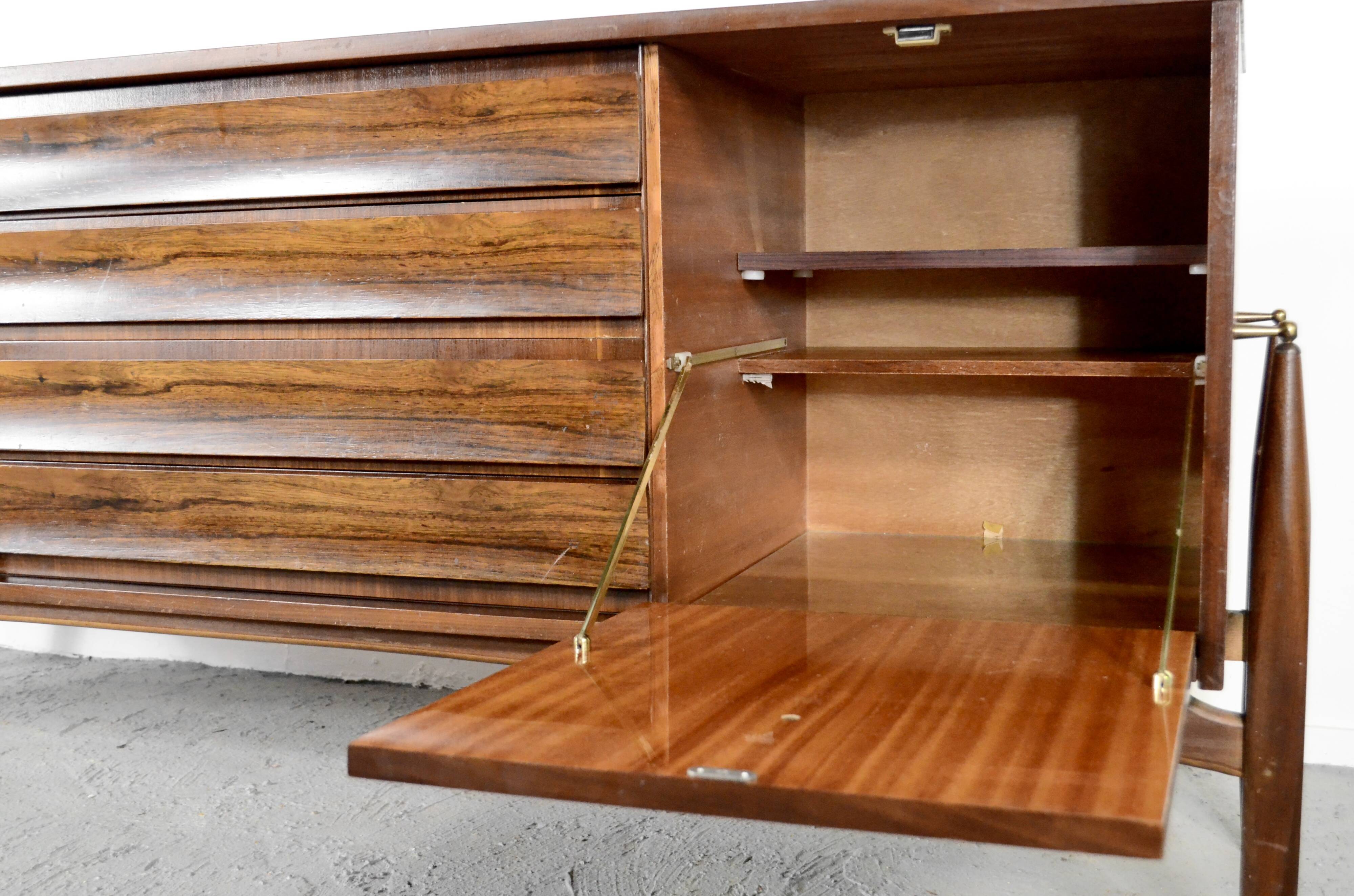 Very Rare Vintage Midcentury Elliots Of Newbury Afromosia Sideboard.