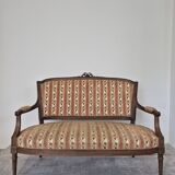 Louis XVI style two-seater sofa bench from the 1900s