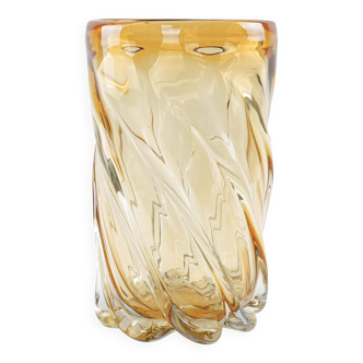 Art glass vase, Italian design, 1960s, production: Italy