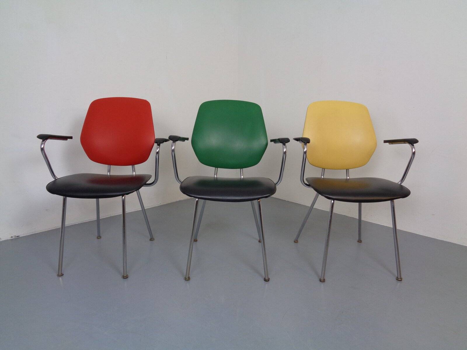 Mid-Century Armchairs from Drabert, 1960s, Set of 3