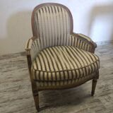 Louis XVI style bergère armchairs