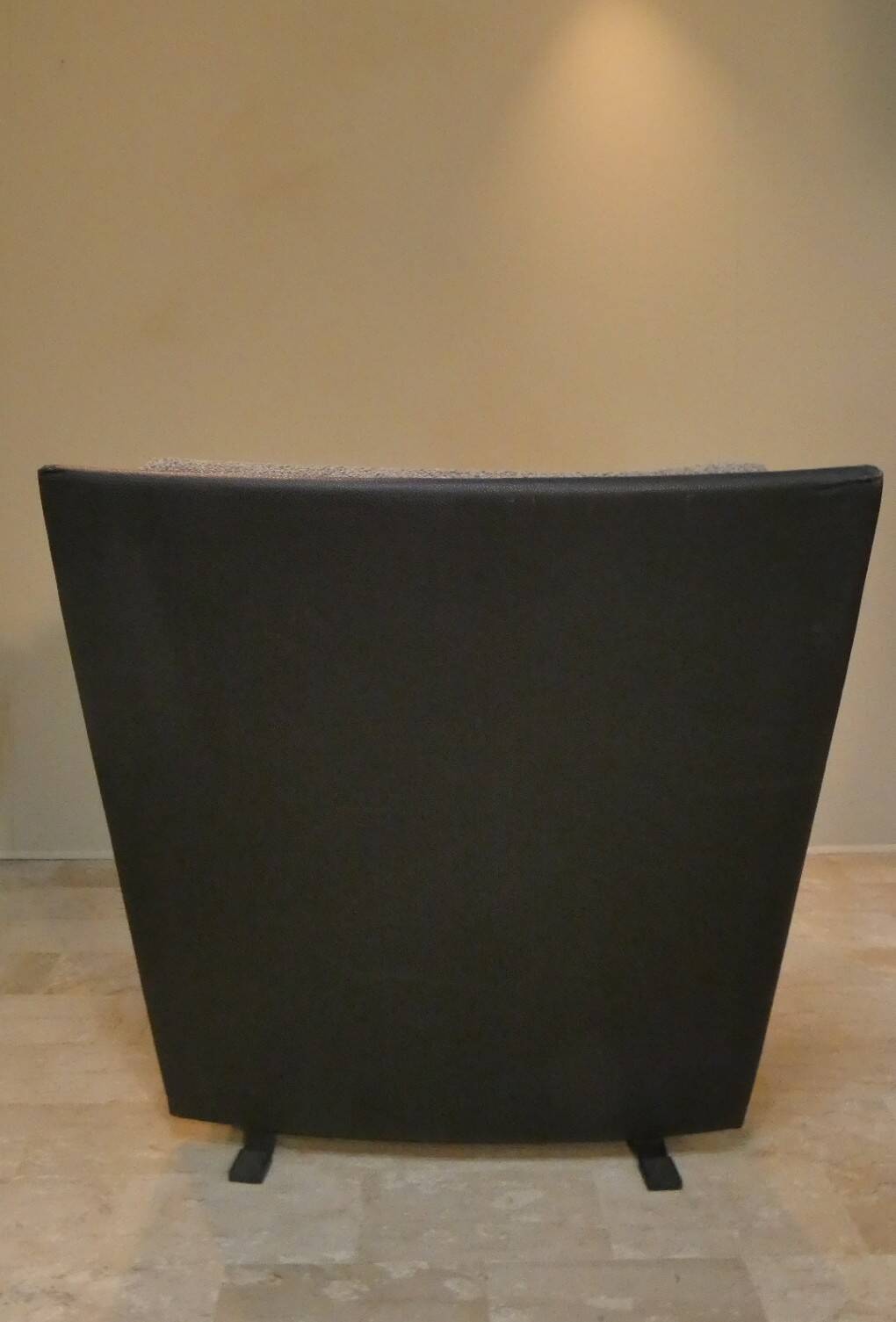 Postmodern armchair attributed to Paolo Nava for Flexform, Italy 1985.