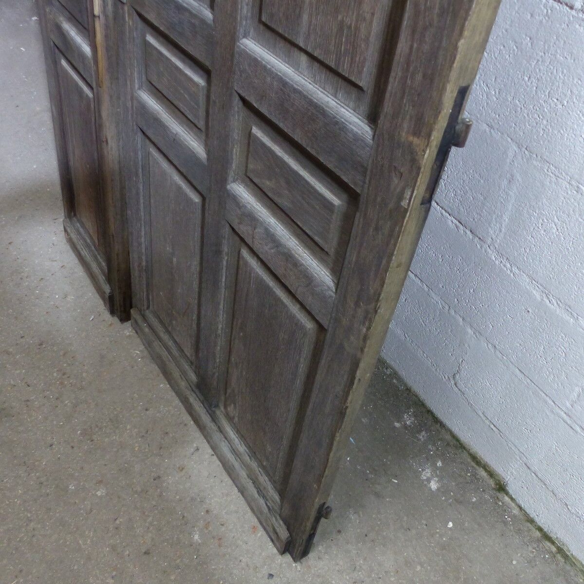 Oak entrance door on hinges L 130 x H 200 cm