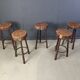 Vintage tree trunk bar stools, 1970s