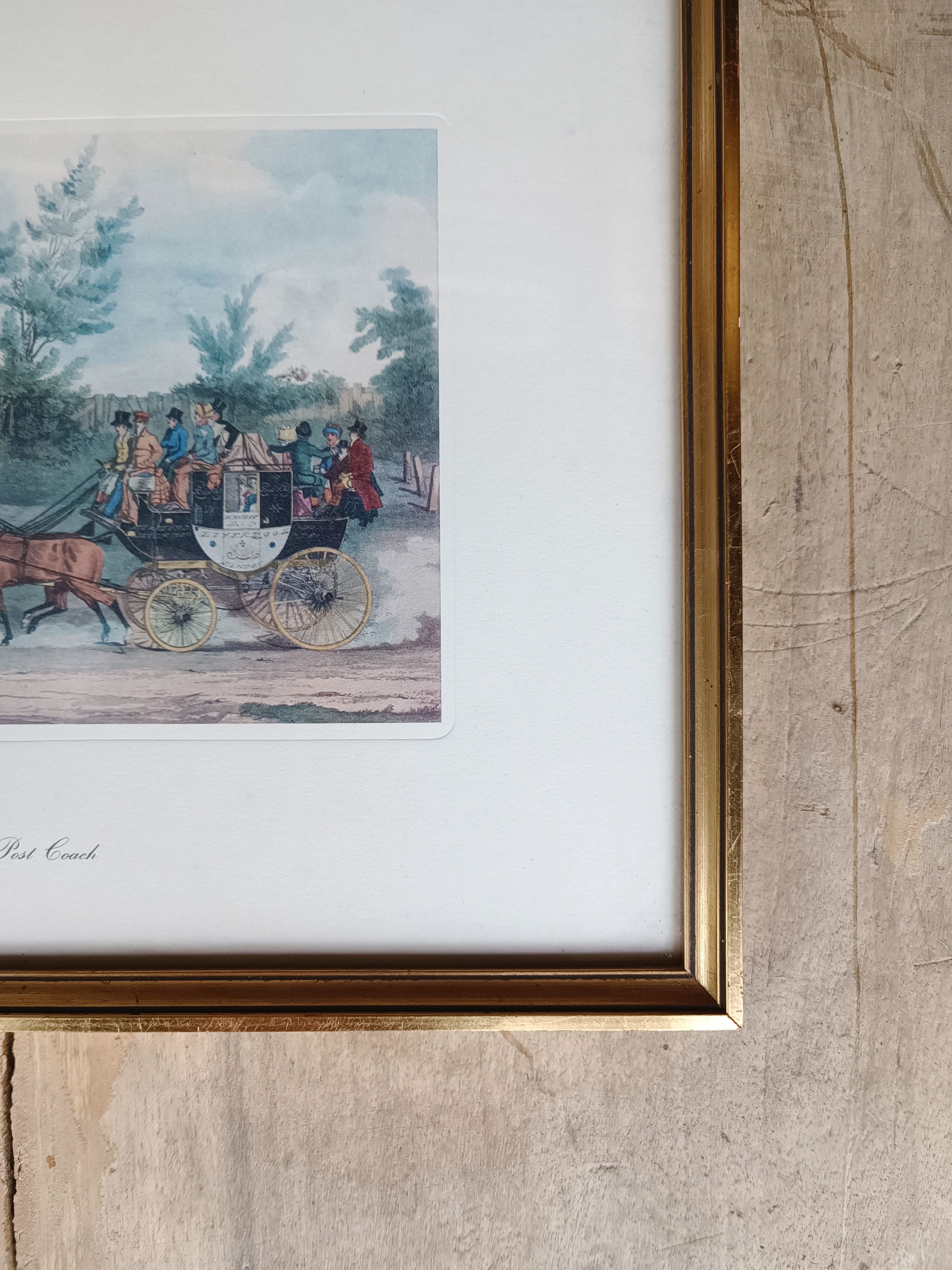 Engraving carriage horse