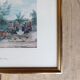 Gravure attelage cheval