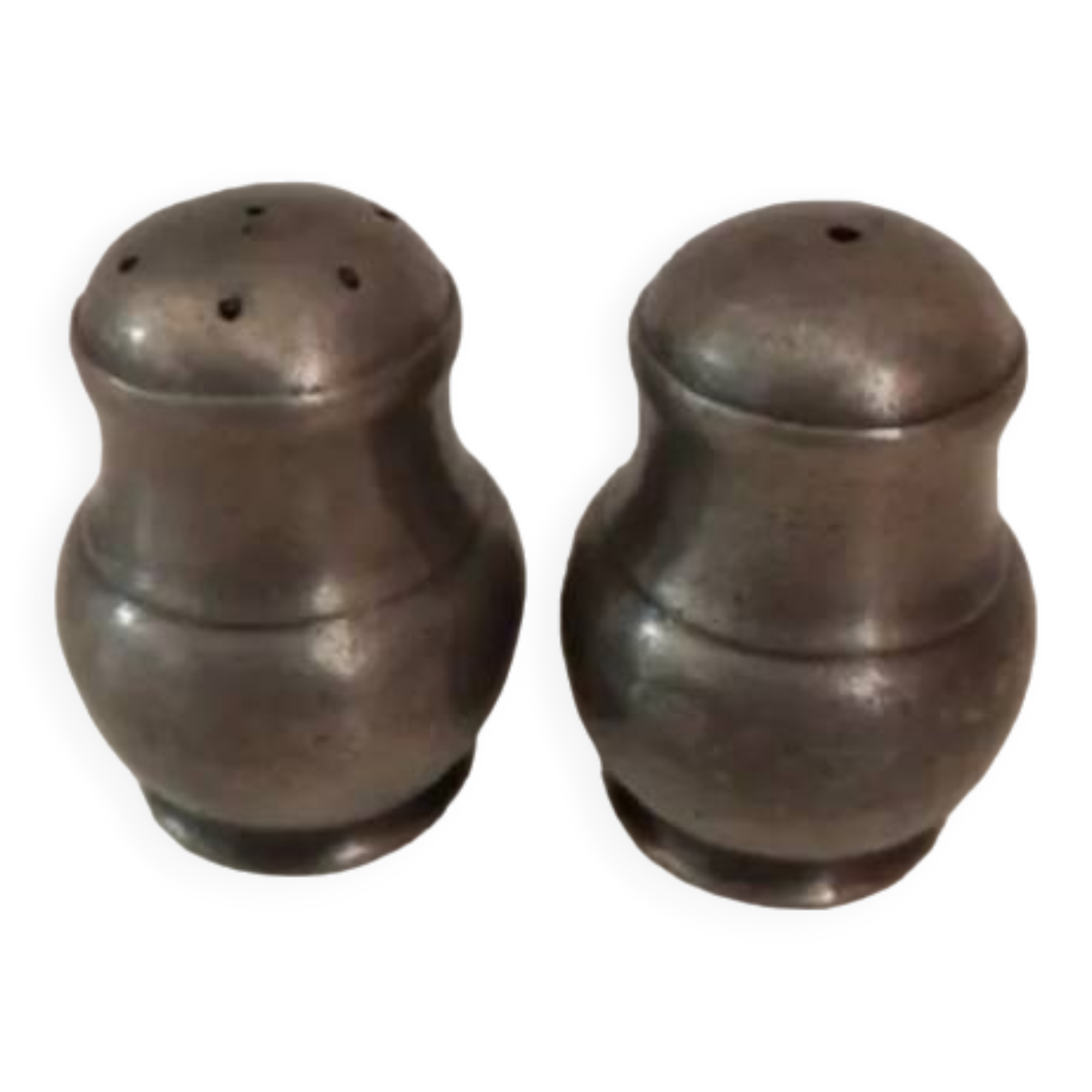 Metal salt and pepper shaker