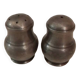 Metal salt and pepper shaker
