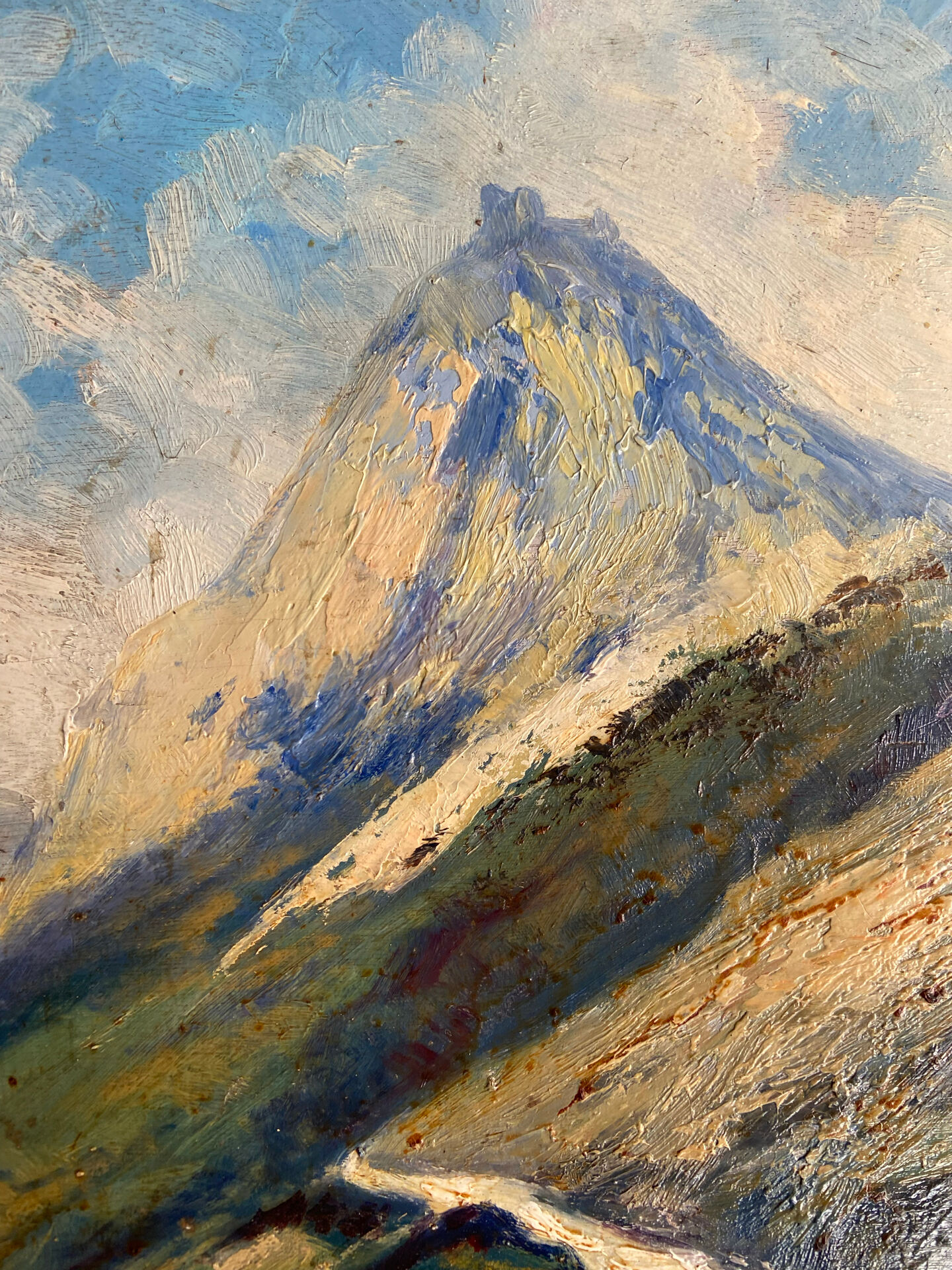 Oil on panel Jean-François Louis Merlet – Montségur, 1939