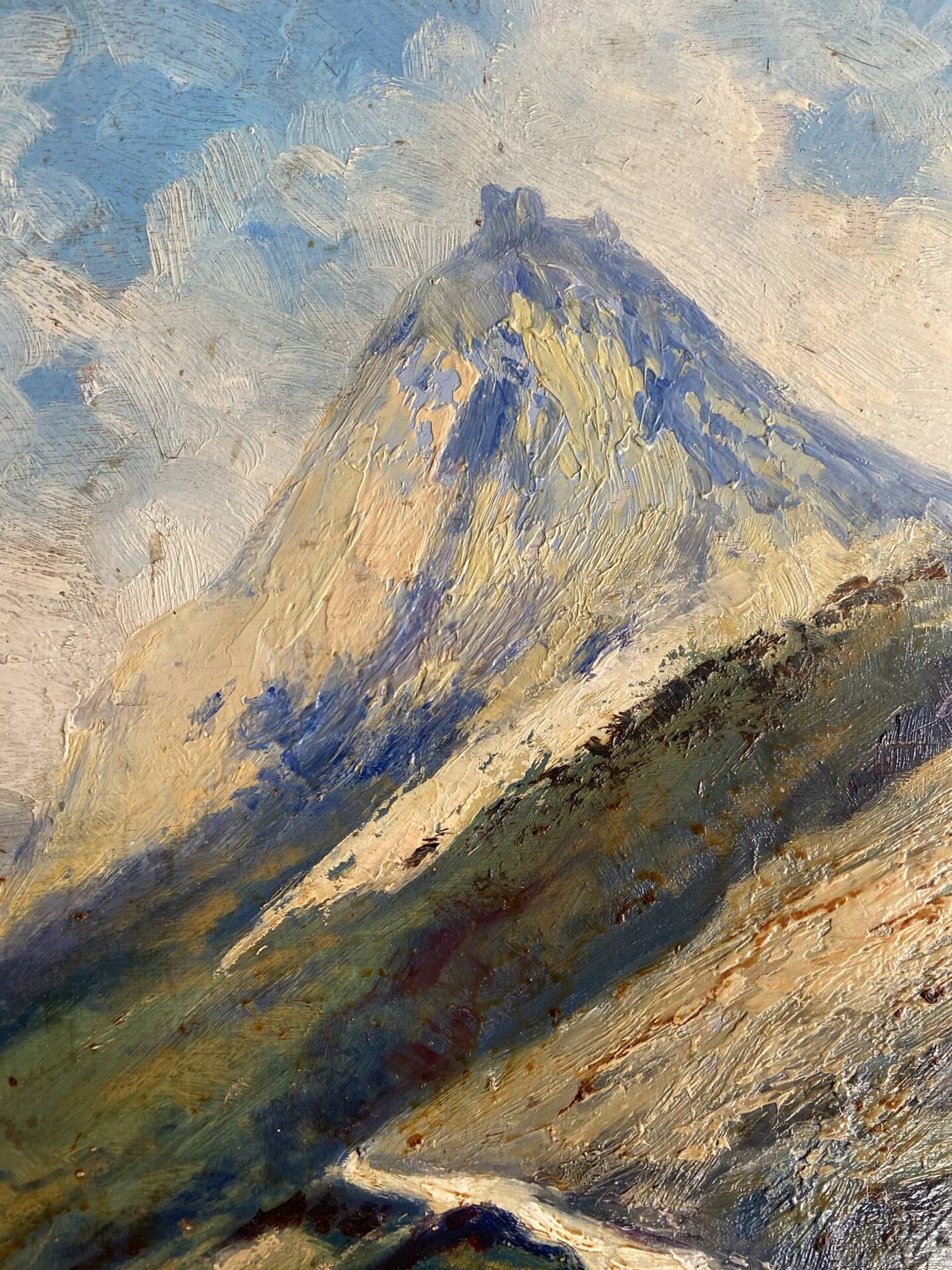 Oil on panel Jean-François Louis Merlet – Montségur, 1939
