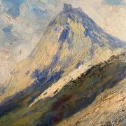 Oil on panel Jean-François Louis Merlet – Montségur, 1939