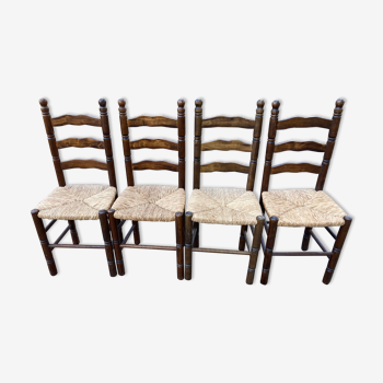 Set of 4 mulched chairs