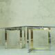 Italian modern brass and chrome coffee table, 1970