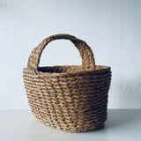 Large woven straw basket