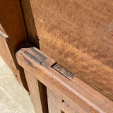 Winegrower's table / tilting table / burgundy walnut table