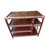 Bamboo and wicker shelf