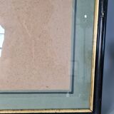Frame Napoleon III lacquered wood black / gold 65,5x54,5 foliage 61x50 cm + SB glass