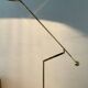 Vintage brass counterweight floor lamp