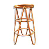 Saddle in rattan and caning