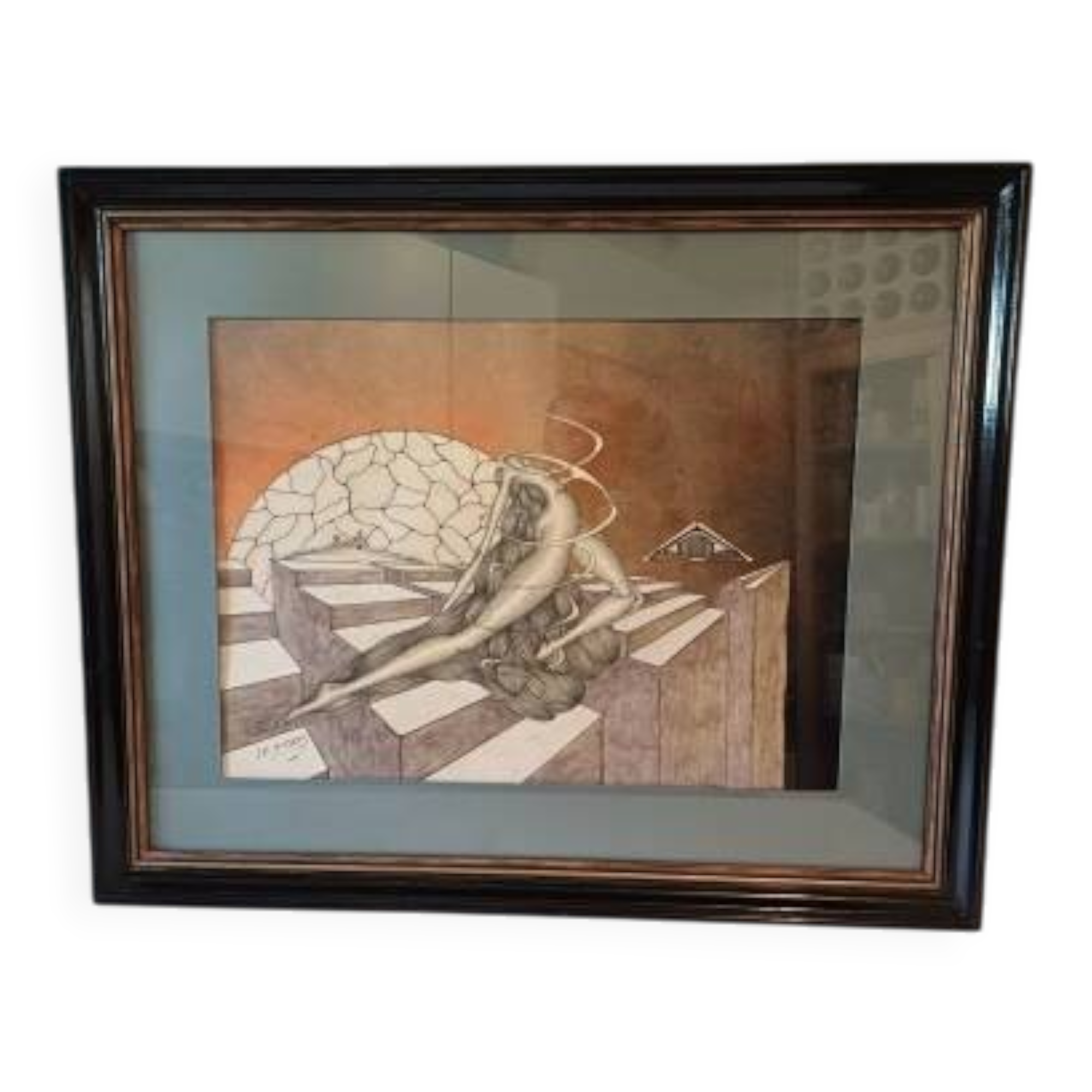 Lithograph by J.M. Sostras, 1984