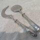 Superb 2-piece ice cream serving set, Boulenger LXV goldsmith scales