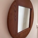 Solid elm mirror 70s