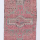 3x10 Soft Pastel Pink Vintage Runner Rug, 87x300Cm