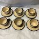 Set of 6 vintage stoneware mugs