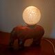 Lampe éléphant verre de Clichy art déco