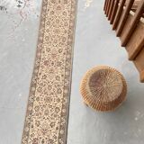 Vintage Beige Grey-Blue Runner Rug