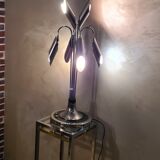 Lampe space age chrome et alu  Italy 1970s