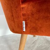 Velvet cocktail chair