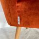 Fauteuil cocktail en velours