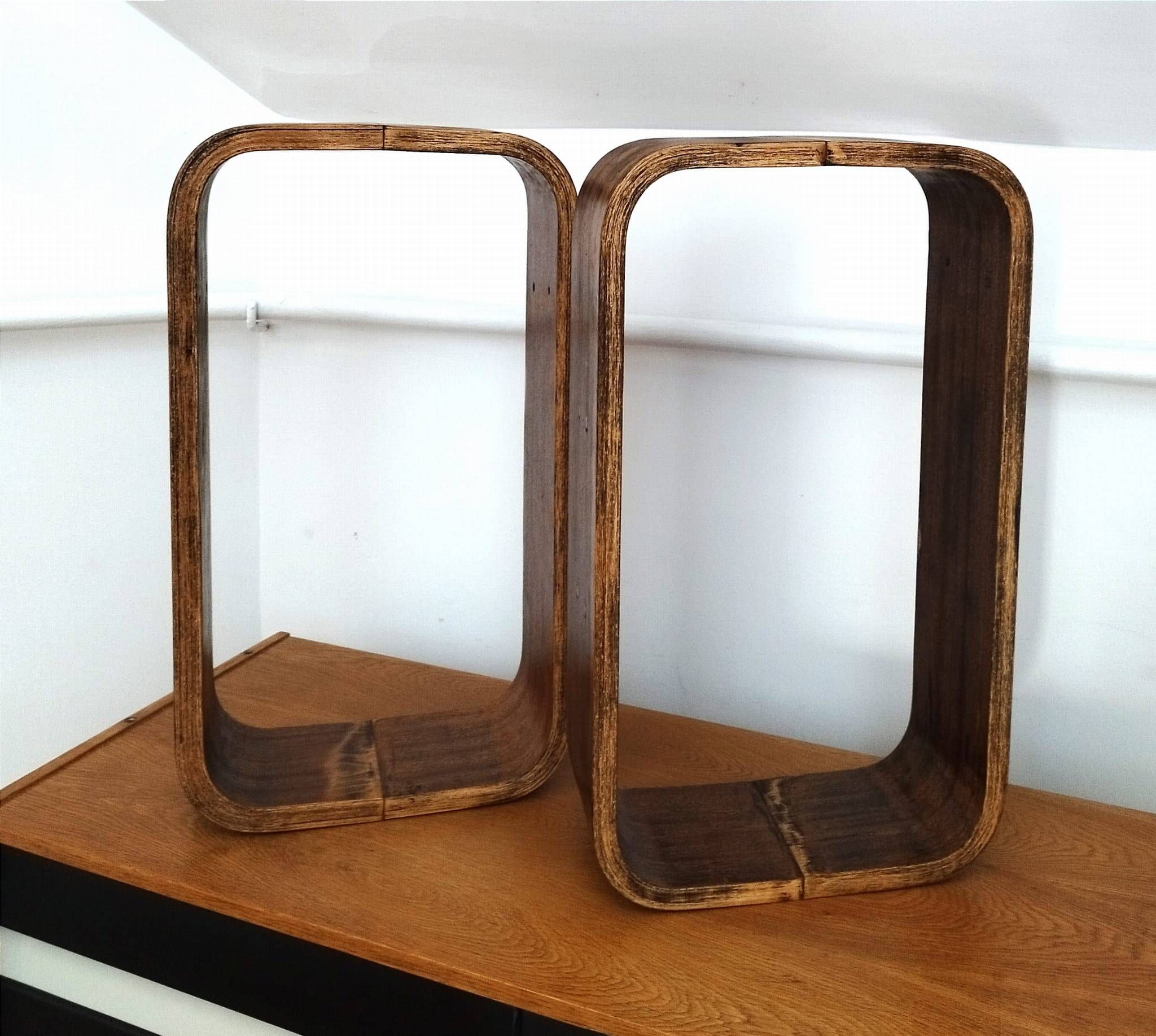 Czech Decorative Shelves attributed to Ludvik Volak , 1960s, Set of 3