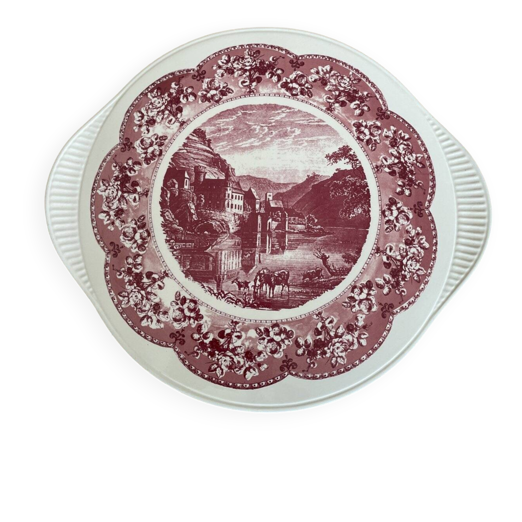 Grünstadt Keramik pie dish pink