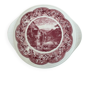 Grünstadt Keramik pie dish pink
