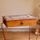Small side table in wrought iron and mosaic, 1950s-60s.