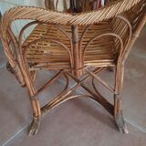 Rattan armchair 20s