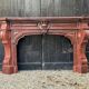 Napoleon III Fireplace in Red Griotte Marble Circa 1880