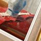 Painting old oil painting on cardboard still life 40s-50s