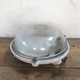 Cast window and holophane glass applied