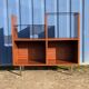 Meuble rangement Hi-Fi vinyles moderniste vintage 1960