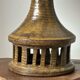 Vintage ceramic table lamp with integrated light base.