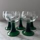 Set of 5 engraved Roemer glasses