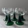 Set of 5 engraved Roemer glasses